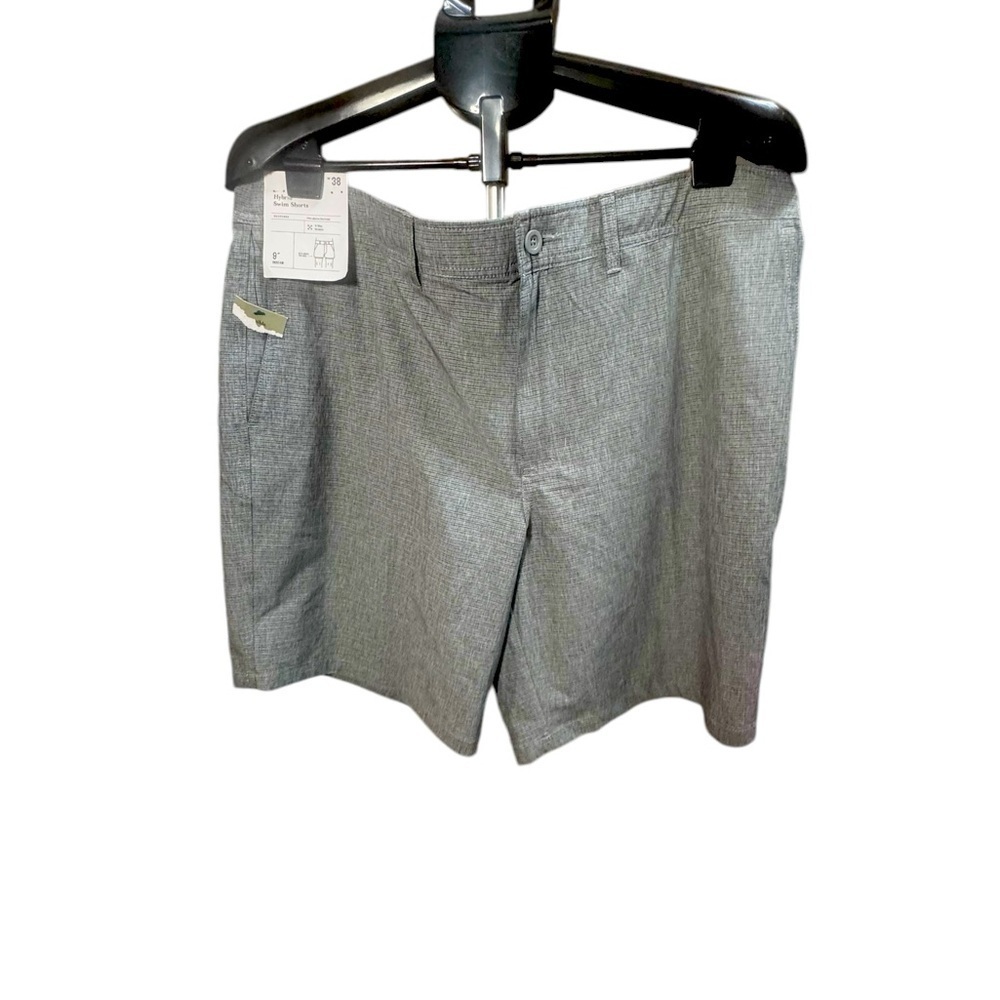 Goodfellow & co Men hybrid swim shorts sz 38 gray 4 way stretch